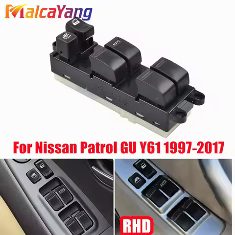 RHD Master Power Window Switch 25401-AL500 For Nissan Navara D22 Skyline R34 Cedric Y31 Stagea M35 A