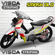 Stiker Striping Smash 110 SR Lama Full Body Variasi Road Race
