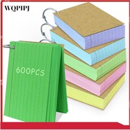 600 PCS Index Cards 3x5 Inches Colored Flash Cards with Ring Punched Lined Flash Cards Ruled Index C