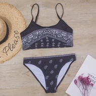 Striped Printing Girls Swimsuits Bikinis Set Girls 2 Pieces Swim Suit Biquini Girl tankini Children 