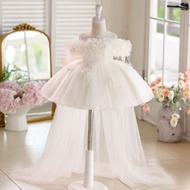 Children Dress Princess Dress Flower Girl Wedding High-End Girl Evening Dress Girl Piano Performance