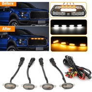 Car Front Grill Daylight DRL Warning Signal Light 12V