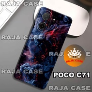 Rc25/Softase rubber poco C71 - PAINTING Motif - Case poco C71 - Casing poco C71 - Silicone poco C71 
