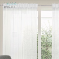 Favorita Leora Casa French Pleat Curtain (2 Pcs) | 75 Clarity | Glare reduction Energy and cost saving