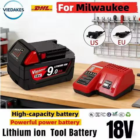 100% New 18V 12.0Ah For Milwaukee 18v Battery Li-Ion Replacement Battery For M18 48-11-2830 0730-20