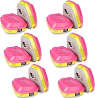 Respirator Cartridge 60923 Particle Filter, Helps Protect Against Organic Vapors, Acid Gases, Chemic