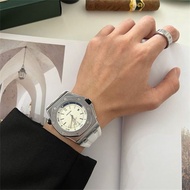New Simple Watch Men's Royal Trendy Fashion Quartz Watch Silicone Tape Oak Watch Men's Students