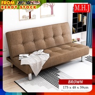 MHJ S18S Multifunction 2In1 Durable Foldable Sofa Bed Nordic Style 2/3 Seater Thickened Cushion Soft &amp; Comfortable