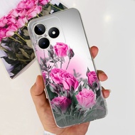 สำหรับ Realme C51เคส RMX3830น่ารักแมวผีเสื้อเคสโทรศัพท์ซิลิโคนนิ่มสำหรับ Realme C51 C 51 RealmeC51เค