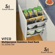 SS 20540 SM VITCO / MULTIPURPOSE STAINLESS STEEL RACK MERK VITCO
