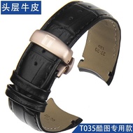 2024 High quality❀▤ 蔡-电子1 Tissot T035 curved watch strap library curved belt 22 23 24mm generation original curved