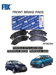 Perodua Myvi (Lagi Best) - Axia - Bezza Front Disc Brake Pad - FBK - AF0822