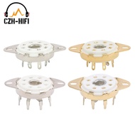 1pc 8pin Ceramic Tube Socket Valve Base Power Lamp Jack for 5B254 C3G 7N7 EF22 Vintage Audio Amplifi