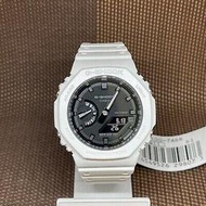 CASIO 國隆 手錶專賣店 G-SHOCK GA-2100-7A 八角 經典白 雙顯男錶 防水200米 GA-2100