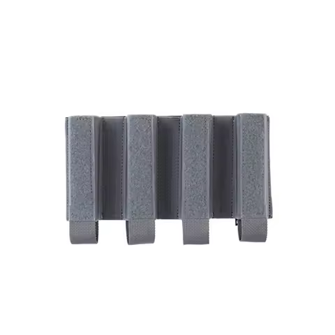Tactical Vest Dope SMG 9MM Bag Quadruple 4 Partition Mag Insert pouch for MP5 MP7 ARP9 With Hooks an