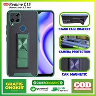 HardCase Ultimate Luxury Carbon Realme C15 Fiber Armor Kickstand