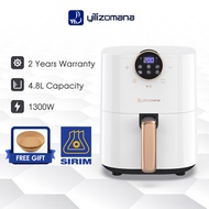 Yilizomana Digital LED Air Fryer Multi Cooker AirFryer Oven Oil Free Electric Fries Machine Non Stick ( 4.8L / 1300W )