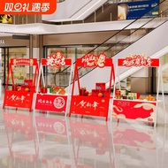 Market iron display stand, promotional folding stall table, night market stall rack, mobile market s