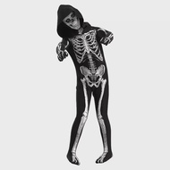 Scary Halloween Horror Kids Hooded Costume Scary Skeleton Grim Reaper Costume Boys Spooky Costume Ma