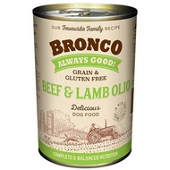 Bronco Beef And Lamb Olio Grain And Gluten Free Canned Dog Food 390g-(D100-2240)