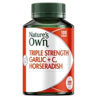Nature's Own Triple Strength Garlic C Horseradish 100 Tablets