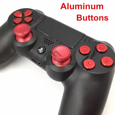 Customs Metal Analog Sticks Aluminum Dpad Button+thumbstick cap+Bullet Buttons Replacement for Sony 