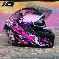 ลายใหม่ 2024 หมวกกันน็อคเต็มใบ ID HELMET รุ่น ZRO แว่น 2 ชั้น แถมฟรีชิวใส 1 แผ่น ใหม่ 2024 มาตรฐาน ม