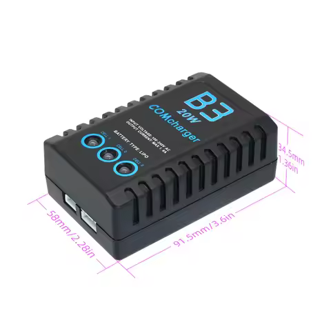 B3 Compact charger 2S 3S Lipo Balance Battery Charger for 7.4V 11.1V 20w lipo battery