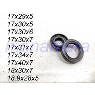 Oil Seal 17x29x5, 17x30x5, 17x30x6, 17x30x7, 17x31x7, 17x34x7, 17x40x7, 18x30x7, 18.9x28x5