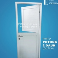 Daun Pintu Aluminium Custom Potong 2 daun (TANPA KUSEN)