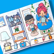 busy book/ quiet book/ dentist busy book/ doctor busy book/ paper doll/ doll house/ toca boca