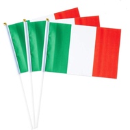 Italy Flag Italian Flag, Small Mini Handheld Italy Flags on Stick, Ideal for Party Parades Sports Ev