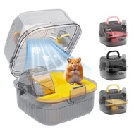 Cooling Feature Pet Enclosure Transparent Hamster Cage Transparent Top Hamster Cage with Cooling Fea