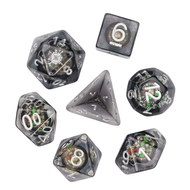 new Cusdie Compass DND Dices Resin D&D Polyhedral Dice Set Dungeons and Dragons D4 D6 D8 D10 D% D12