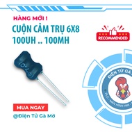 [1 CON] Plug-in Cylinder Inductor 6x8 0608, 100uH 150uH 220uH 330uH 470uH 680uH 1mH 1.5mH 2.2mH 3.3m