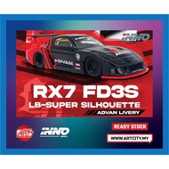 (READY STOCK) Inno64 - LBWK-RX7-05 - LBWK Mazda RX7 (FD3S) LB-Super Silhouette - Advan Livery