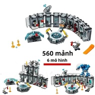 Bộ 560 Người Hội Trường Giáp Hợp Chất Trận Chiến Tương Thích Khối Xây Dựng Bộ 76125 Viên Gạch Đồ Chơ