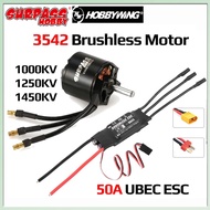Surpass Hobby C3542 1000KV 1250KV 1450KV Outrunner Brushless Motor 50A 3-6S 5V/4ABEC ESC For RC FPV 