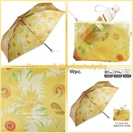 🌻 Wpc. 名畫藝術傘 雨傘 折傘 縮骨傘 雨傘 抗風輕量 Vincent Van Cogh 梵高 Sunflowers 向日葵 214g 🌻 預購