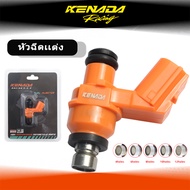 KENADA RACING หัวฉีดเเต่ง 4-10รูใช้ได้กับHONDA หัวฉีดเวฟ110i หัวฉีดpcx160 WAVE-110i WAVE-125i CLICK1