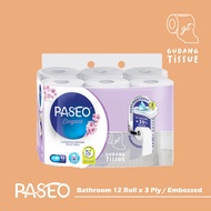 Paseo Elegant Toilet Tissue Core Emboss [12 Roll/300 Sheet]