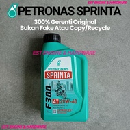 PETRONAS SPRINTA F300 20W-40 300% GERENTI ORIGINAL BUKAN FAKE ATAU COPY RECYCLE PREMIUM ENGINE OIL M