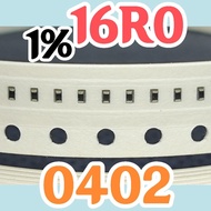 10pcs Chip resistor smd 16R 160 16R0 1% size 1005 0402 16ohm 16 ohm