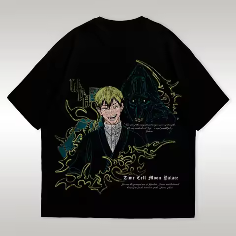 2026 New Arrival Jujutsu Kaisen Naoya Zenin Time Cell Moon Palace T-Shirt Kids/Adults Anime Tops