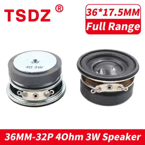 2PCS 36MM-32P 36MM Magnet Mini Audio Portable Speakers 36MM 4 Ohm 3W Bluetoth Treble Loudspeaker Hom