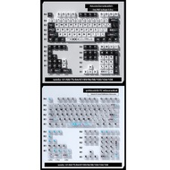 คีย์แคป EVA ลำดับแรก พลาสติก PBT ความสว่างสูง สีใส อัปเกรด Custom Keyboard สำหรับคอมพิวเตอร์ Windows