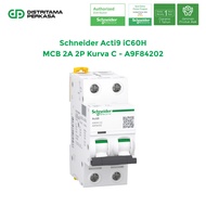 Schneider Acti9 iC60H MCB 2A 2P Kurva C - A9F84202