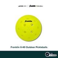 Franklin Sports X-40 Outdoor Pickleballs 40 Holes with Logo