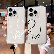 Valentine's Day Couple Love Hand Plane Phone Case For Realme 11 12 Pro Plus C75 C63 C65 C67 C53 C55 