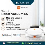 【LATEST RELEASE】Xiaomi E5 Robot Vacuum 2 Mop & Vacuum 2000 PA Suction Gyroscope 400 ML Dust Box 3 Mo